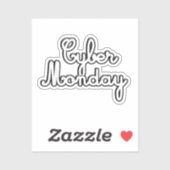 Schrappbuch CYBER MONDAY Aufkleber (Blatt)