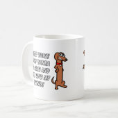 Schrauben-Arbeits-Dackel-HundeTasse Kaffeetasse (Vorderseite Links)