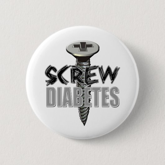 Schrauben-Diabetes Button (Vorderseite)