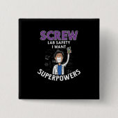 Schrauben-Labrador-Sicherheit will ich Button (Vorderseite)