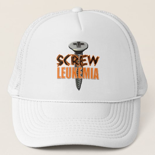 Schrauben-Leukämie Truckerkappe (Vorderseite)