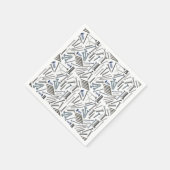 Schrauben und Nägel x4 Serviette (Ecke)
