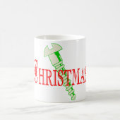 Schrauben-Weihnachten Kaffeetasse (Mittel)
