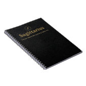 Schraubenblock mit Sternzeichen Schütze - Kunstled Notizblock (Rechte Seite)