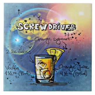 Schraubendreher Cocktail Rezept Blau Bar Fliese
