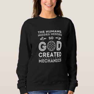 Schraubendreher Gott Auto Mechaniker Werkstatt Aut Sweatshirt