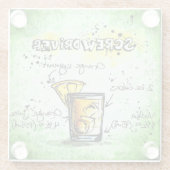 Schraubendreher Trinkrezept Glasuntersetzer (Rückseite)