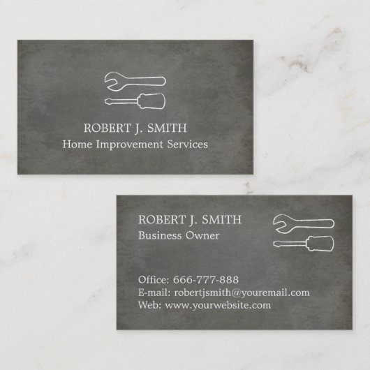 Schraubendreher-Visitenkarten Visitenkarte (Vorne/Hinten)