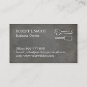 Schraubendreher-Visitenkarten Visitenkarte (Rückseite)