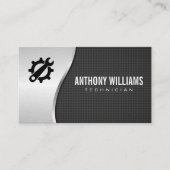 Schraubenfaser und Metall Visitenkarte (Vorderseite)