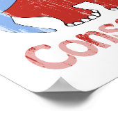 Schraubenkonservative verblasst poster (Ecke)