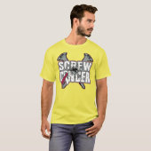 Schraubenkopf und Nackenkrebs T-Shirt (Vorne ganz)