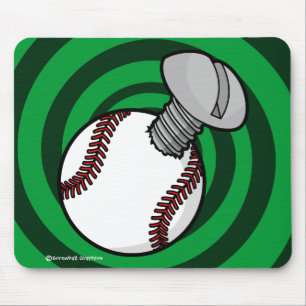 Schraubenmousepad (Green Spiral BG) Mousepad
