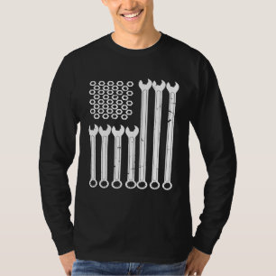 Schraubenschlüssel Bolzen Reparaturmann Cool Patri T-Shirt