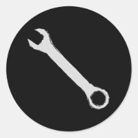 Schraubenschlüssel. Grau und Schwarz. Spanner.