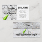 Schraubenschlüssel | Hammer | Holz | Carpentry Visitenkarte (Vorne/Hinten)