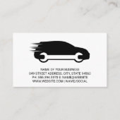 Schraubenwagen | Auto | Motor Bay | QR-Code Visitenkarte (Rückseite)