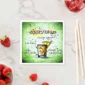 Schraubenzieher-Getränk-Rezept Serviette (Beispiel)