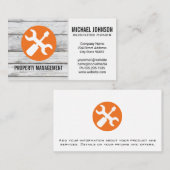 Schraubenzieher | Holz Visitenkarte (Vorne/Hinten)