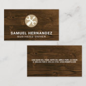 Schraubenzieher | Holzrahmen Visitenkarte (Vorne/Hinten)