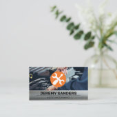 Schraubenzieher | Mechanische Arbeiten Visitenkarte (Stehend Vorderseite)