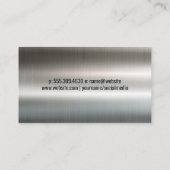 Schraubenzieher | Metallischer Hintergrund Visitenkarte (Rückseite)