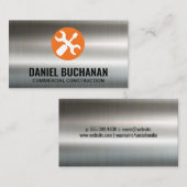 Schraubenzieher | Metallischer Hintergrund Visitenkarte (Vorne/Hinten)