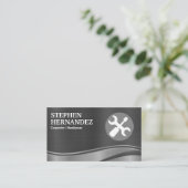 Schraubenzieher | Schraubenschlüssel | Metallisch Visitenkarte (Stehend Vorderseite)