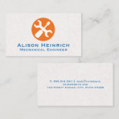 Schraubenzieher | Textrahmen Visitenkarte (Vorne/Hinten)