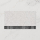 Schraubenzieher | Texturholzschneide Visitenkarte (Rückseite)