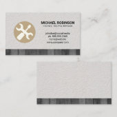 Schraubenzieher | Texturholzschneide Visitenkarte (Vorne/Hinten)