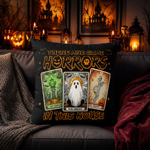 Schrecken in diesem Haus Tarot Halloween Kissen
