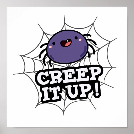 Schrecken Sie es auf sonnige positive Spinnenpuppe Poster (Vorne)