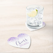 Schrecken Sie lila, moderne Aquarellabstriche Untersetzer (Vor Ort)