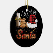 Schrecklich, dass ich Weihnachtsmilch-Kekse ausste Keramik Ornament (Rechts)