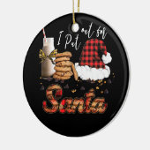 Schrecklich, dass ich Weihnachtsmilch-Kekse ausste Keramik Ornament (Links)