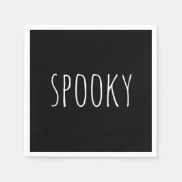 Schrecklich. Halloween niedliche Typografie Serviette