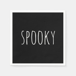 Schrecklich. Halloween niedliche Typografie Serviette