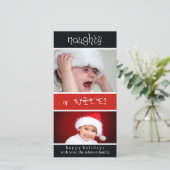 Schrecklich in Nizza? Feiertagskarte (Stehend Vorderseite)