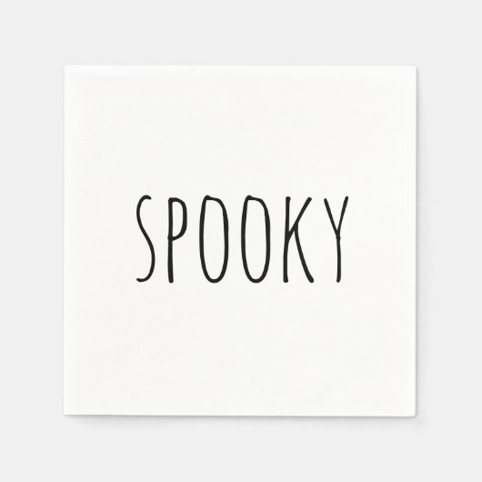 Schrecklich. Niedliches Typografie-Halloween-Party Serviette (Vorderseite)
