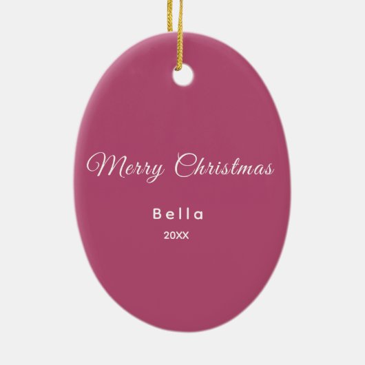 Schrecklich oder nett! Funny Definieren naughty Pe Keramik Ornament (Hinten)