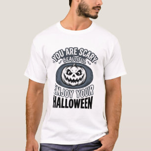 Schrecklich schöne Halloween Vintage Kürbis-Shirt  T-Shirt