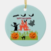 Schrecklich zauberhaftes Halloween Keramik Ornament (Vorne)