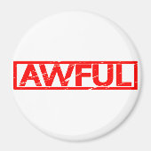 Schreckliche Briefmarke Magnet (Vorne)