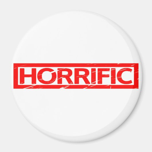 Schreckliche Briefmarke Magnet (Vorne)