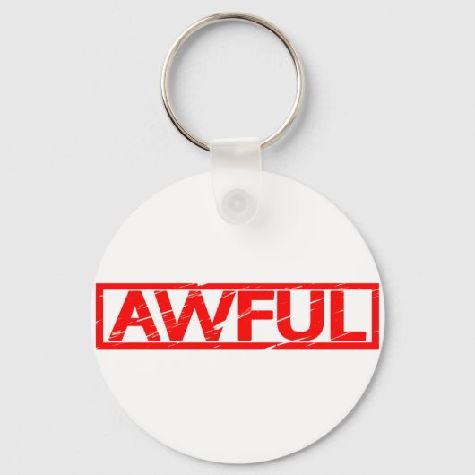 Schreckliche Briefmarke Schlüsselanhänger (Vorderseite)