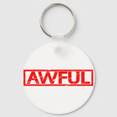 Schreckliche Briefmarke Schlüsselanhänger (Rückseite)