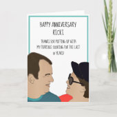 Schreckliche Cooking Funny Anniversary Card Karte (Vorderseite)