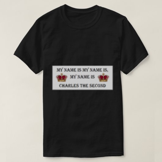 Schreckliche Geschichte Charles II. T-Shirt (Design vorne)
