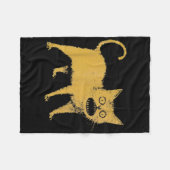 Schreckliche japanische Katze Funny Fleecedecke (Vorderseite (Horizontal))